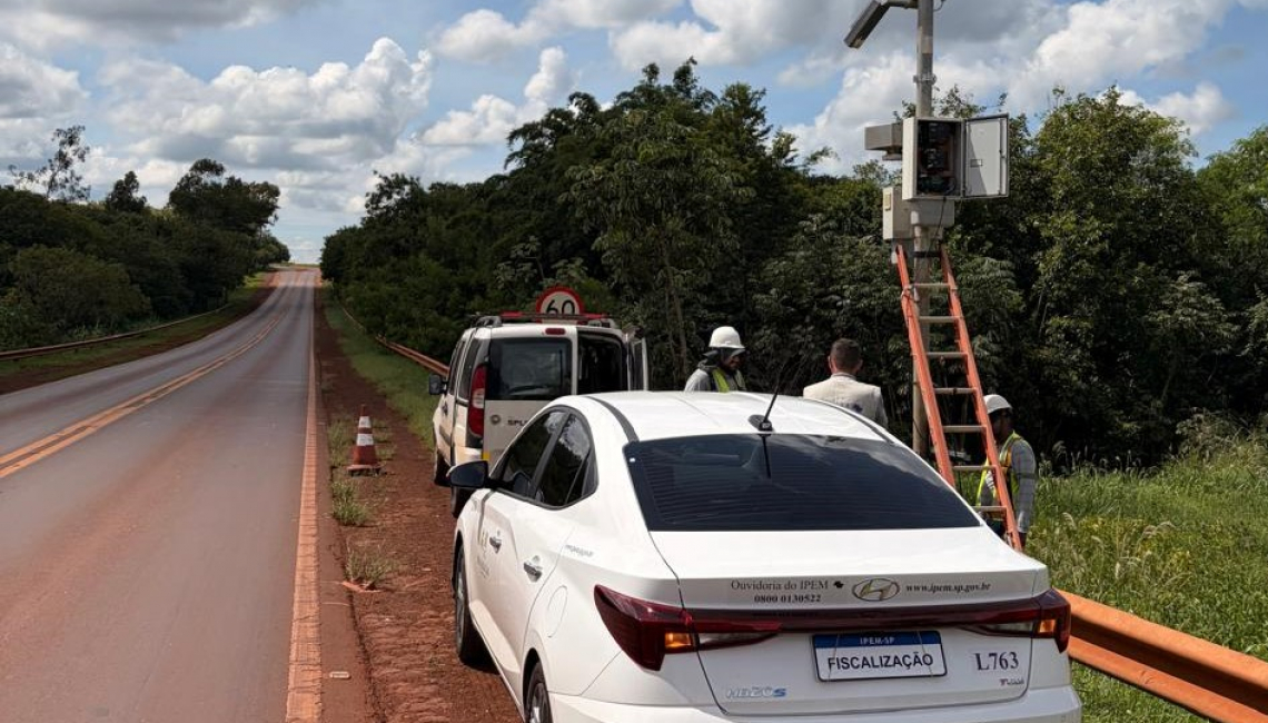 Em Morro Agudo, Ipem-SP verifica radar na rodovia SP-373